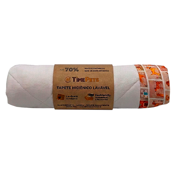 Tapete Higiênico Lavável 100% Algodão | Doguinhos