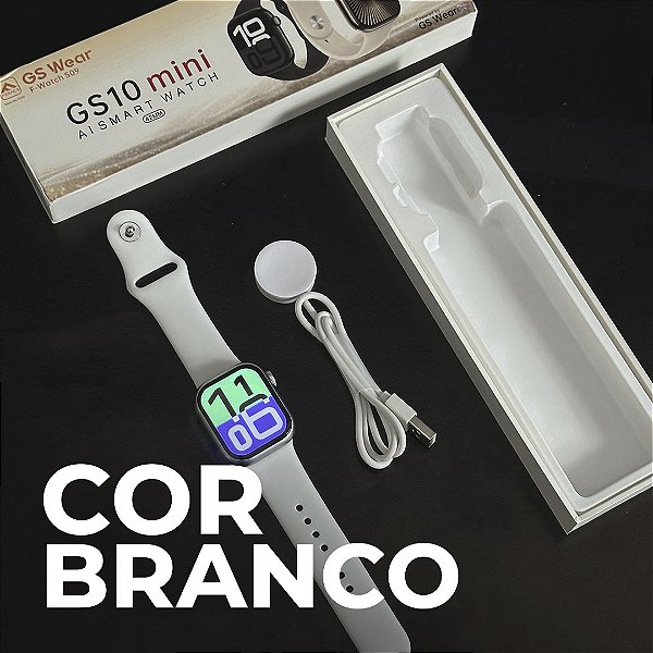 GS10 Mini: Smartwatch Pequeno com Ilha Dinâmica Série 10