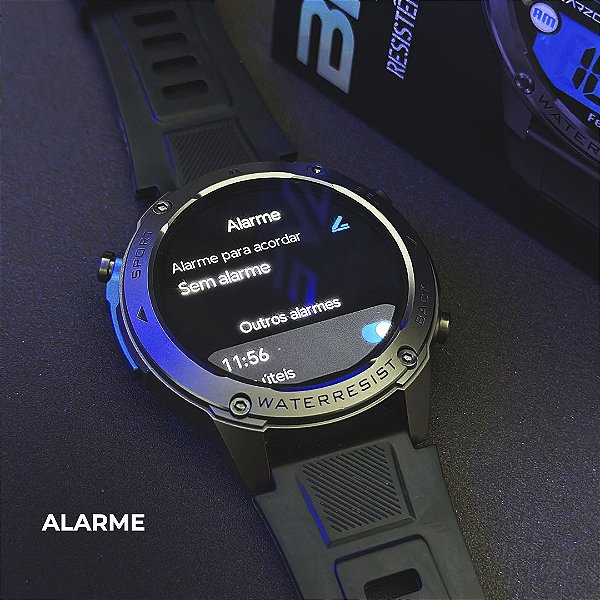 Brave: Smartwatch Militar GPS Dual e à Prova d'Água