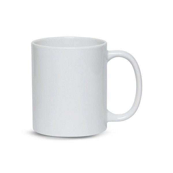 Caneca Branca Cerâmica LIVE 325ml Para  Sublimação