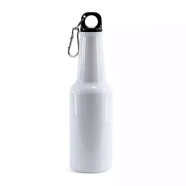 Garrafa Long Neck de Alumínio Branco para Sublimação – 500ml | Qualidade Premium