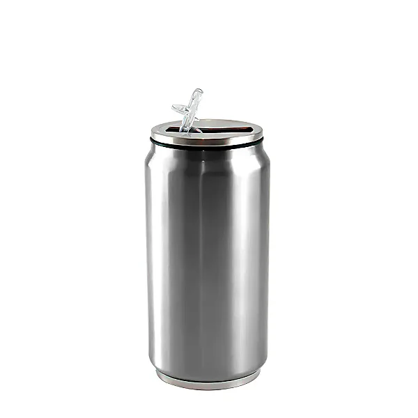 Latinha Térmica de Alumínio Inox prata para Sublimação - 500ml