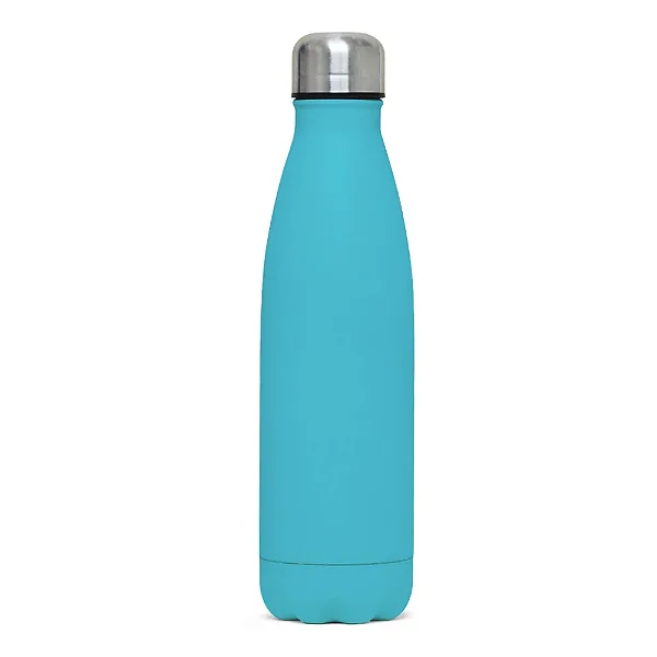 Garrafa Cola Colorida Azul Lisa Para Sublimação | 500ml