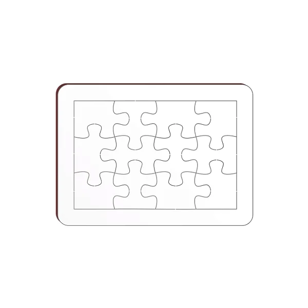 Quebra-Cabeça 6 Peças MDF Para Sublimação