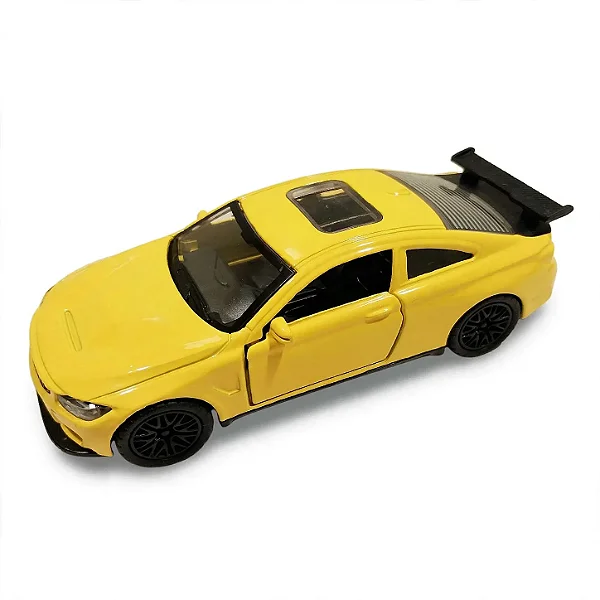 BMW M4 GTS geração F82 Escala 1:32 - Amarelo
