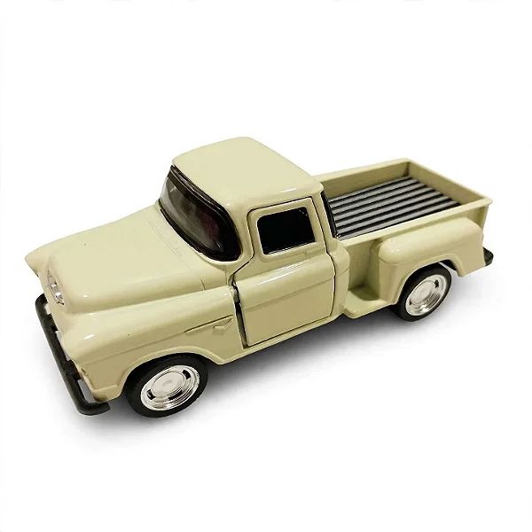 Chevrolet Chevy Stepside Pickup 1955 Escala 1:32 - Bege