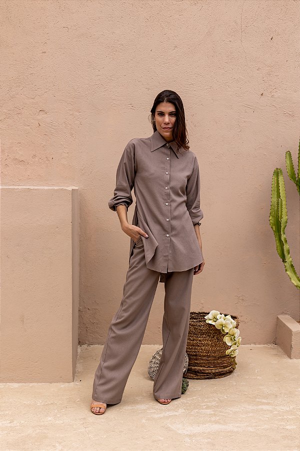 CALÇA GAIA RAYON OLIVE