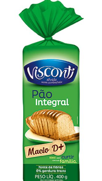 Pão de forma Visconti Integral 400g