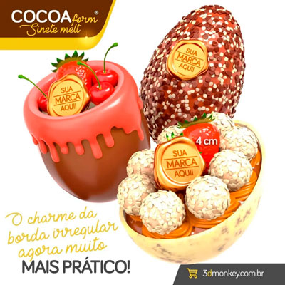 Cocoa Form Sinete Melt 6 cavidades