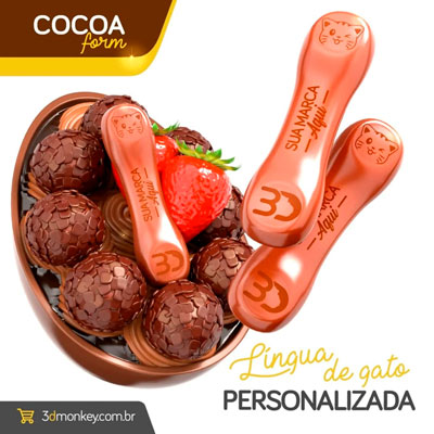 Cocoa Form Língua de Gato