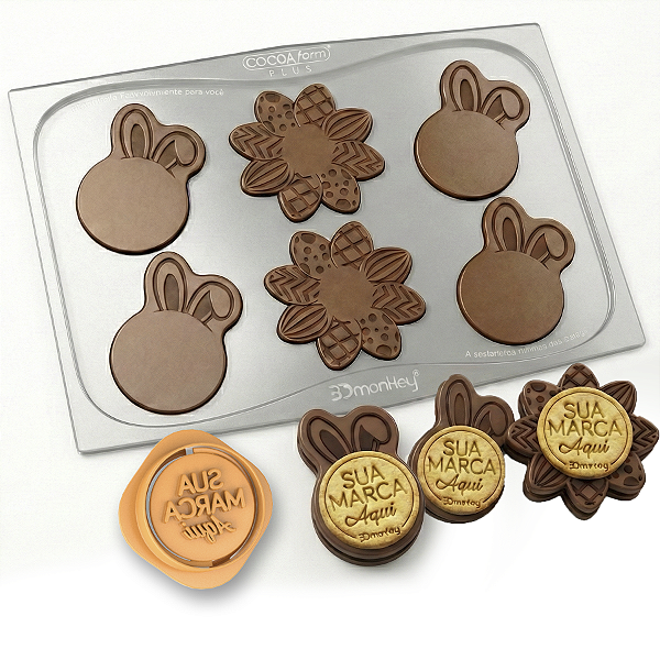 Biscuit Choco – Coelho e Floral Páscoa 2026