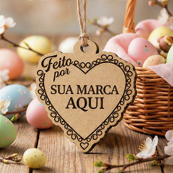 MTAG - Coração Brasão - 10/20/50/100/150/300 Unidades