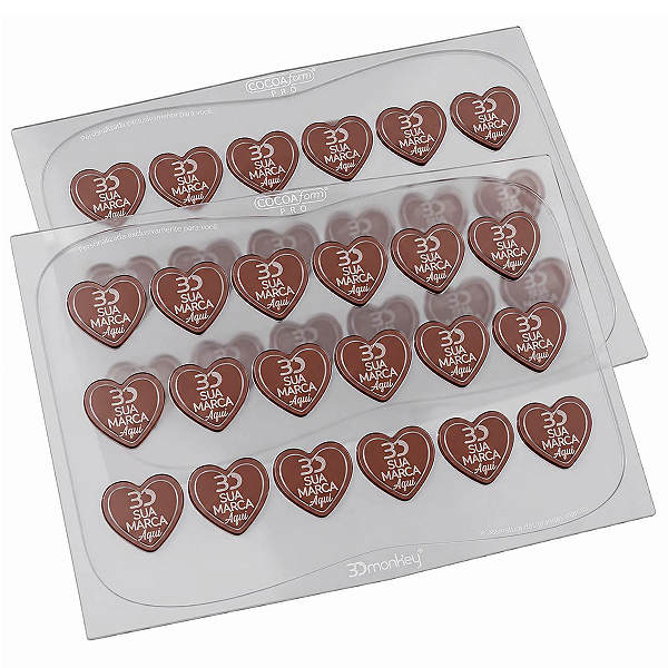 Cocoa form® PLUS Brigadeiro • 24 Cavidades (48 Cavidades no Total)