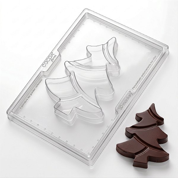 Forma para Chocolate Árvore de Natal Alpina (14 cm) - Cocoa form® Natal 2026