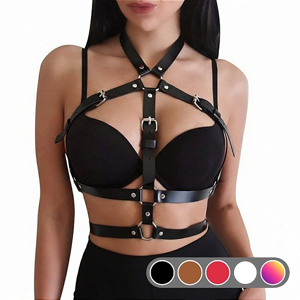 Harness Sutiã JENIFER – Couro Sintético Premium