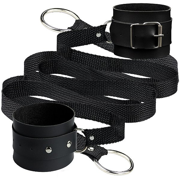 Algema Bracelete Com Tiras Para Amarrar - Sado - Sex Shop