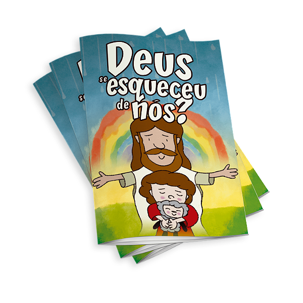 Kit economico 120 unidades - Deus "esqueceu de nós?"