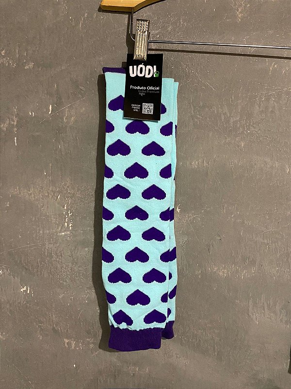 Meia Cano Alto - Corações