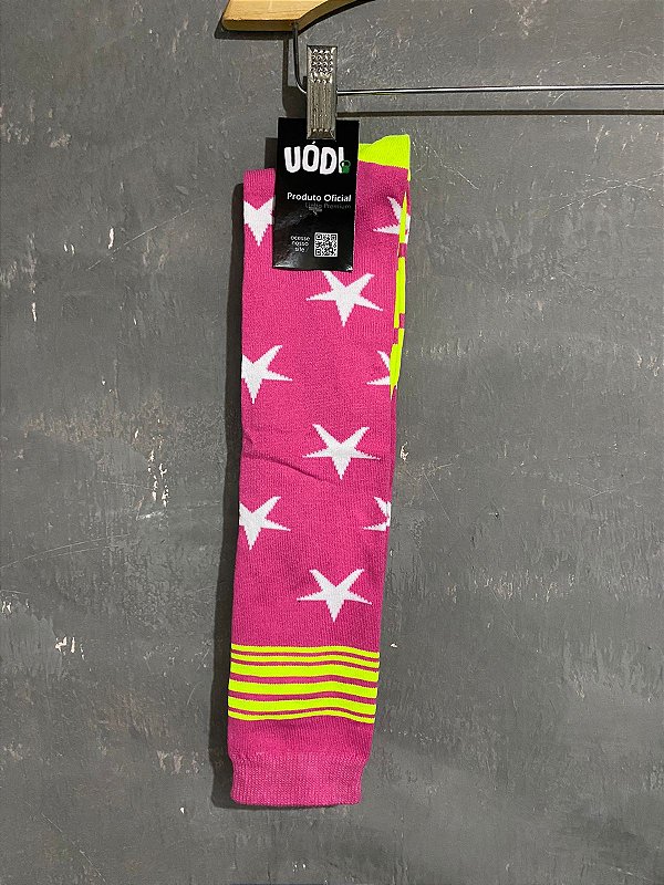 Meia Cano Alto - M. Maravilha Pink 2