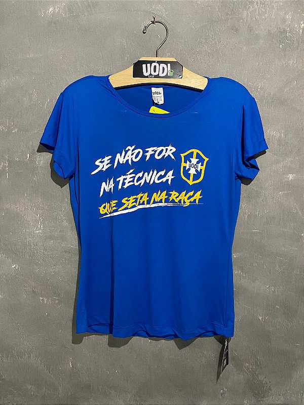 Babylook Na Raça Uódi - Azul