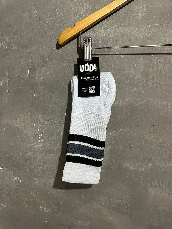 Meia Cano Longo - Listra Cinza