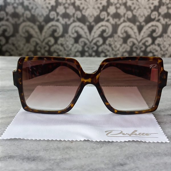 Óculos Solares Coleção Girl Boss Modelo Onça Quadrado