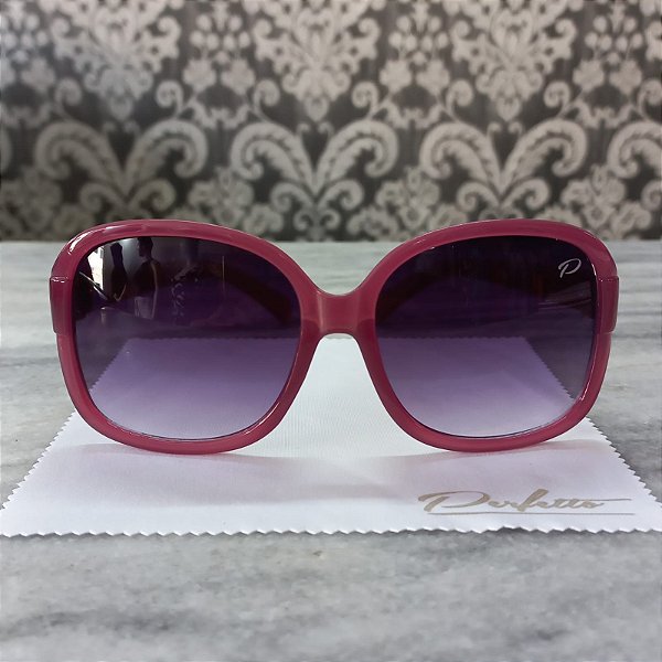 Óculos Solares Modelo Quadrado Bordô