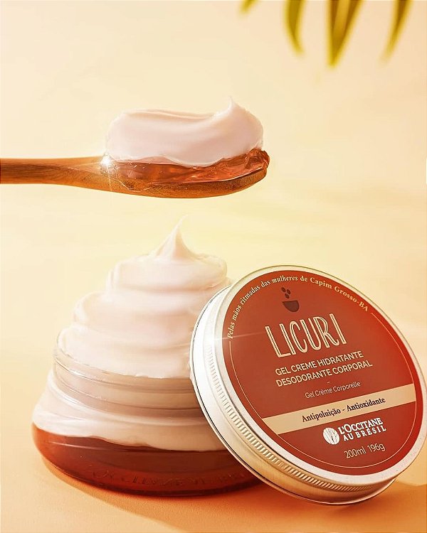 Gel creme hidratante desodorante corporal Licuri l'occitane