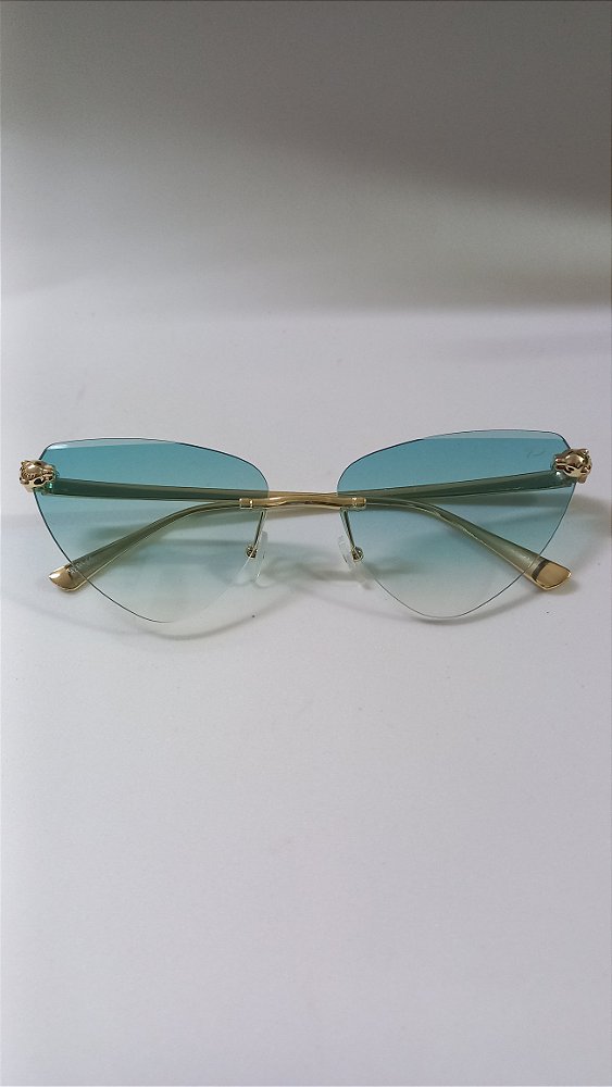 Óculos Sol Tropical salada de frutas verde água