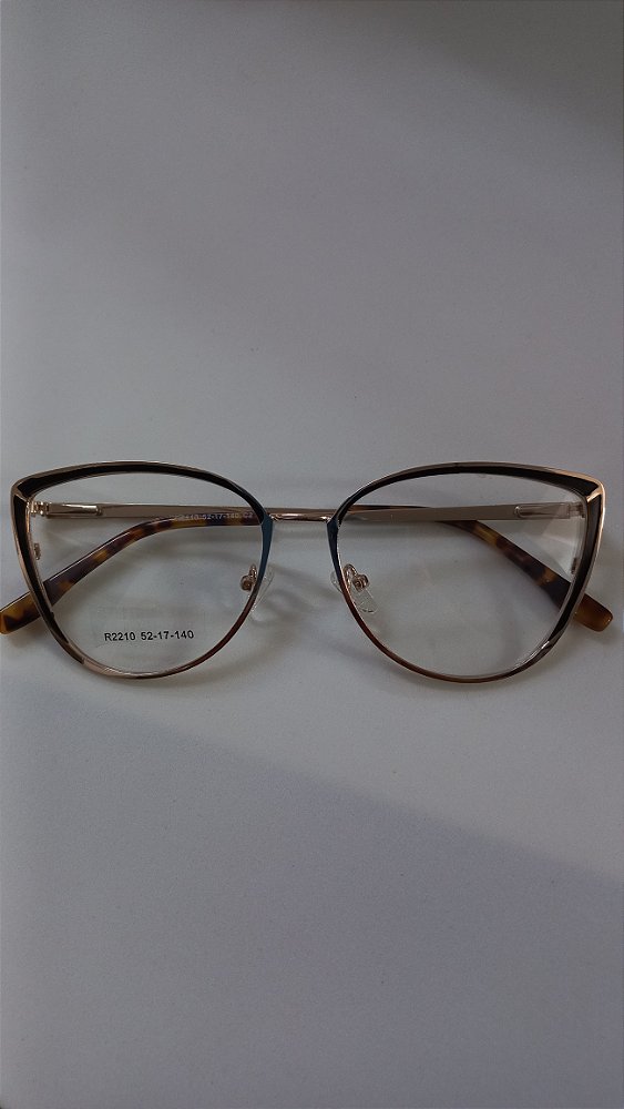 Armação óculos de grau Simone Marrom