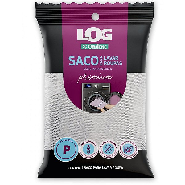 Saco Protetor Premium Ordene Pequeno 30x40 para Máquina Lavar Roupas