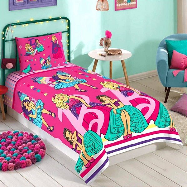 Jogo de Cama Microfibra Solteiro Barbie Reinos Mágicos Lepper na Lojas  Cerentini - Casa & Decor em até 12x