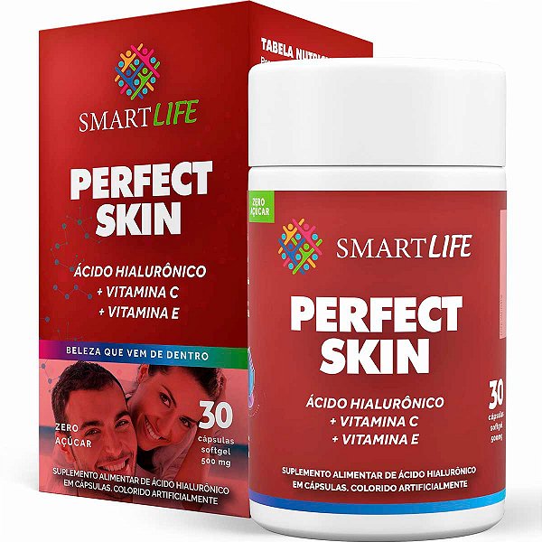 Suplemento Perfect Skin Hidrata Pele Ácido Hialurônico 30 Cápsulas