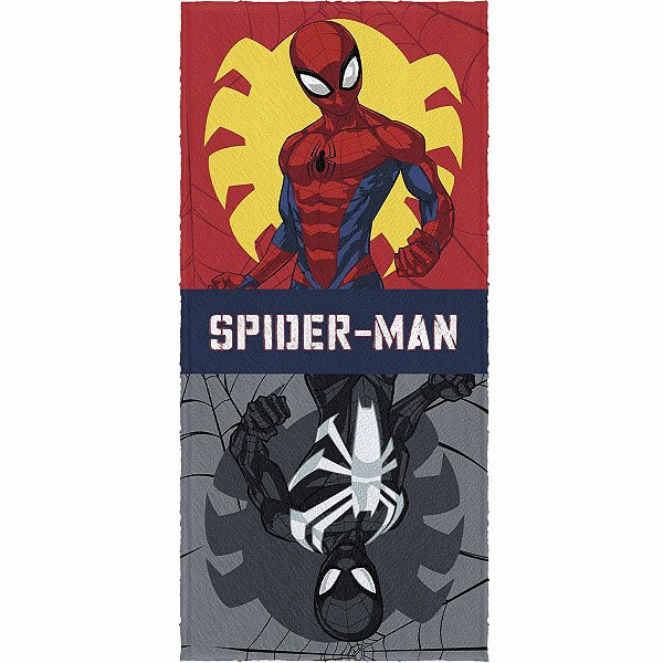 Toalha de Banho Lepper Spider Man Homem Aranha 60x120cm Praia Piscina