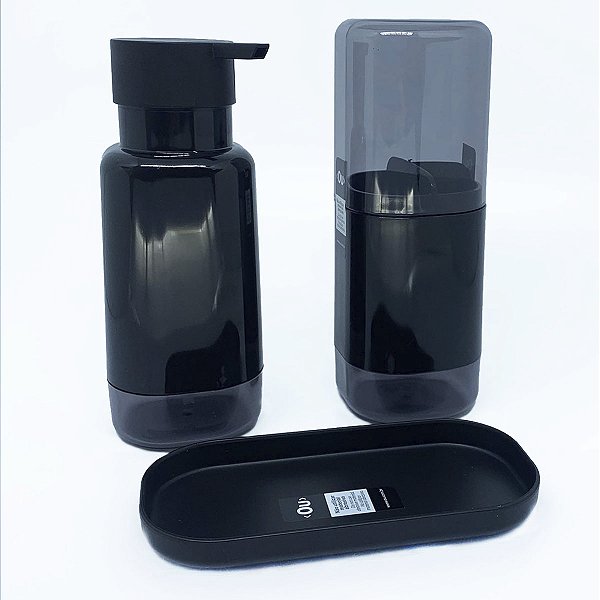 Conjunto para Banheiro OU Dual com Porta Sabonete Escovas e Bandeja