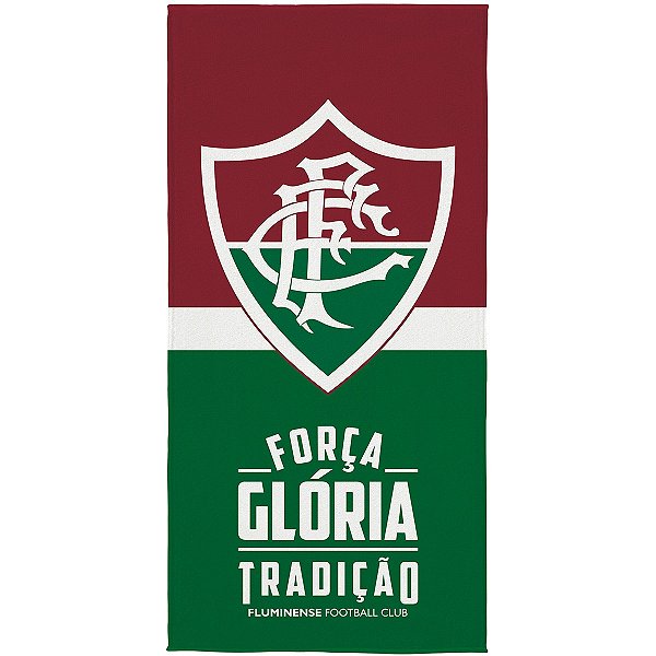 Toalha de Banho Time Fluminense 70x140cm Avelulado Licenciado Lepper