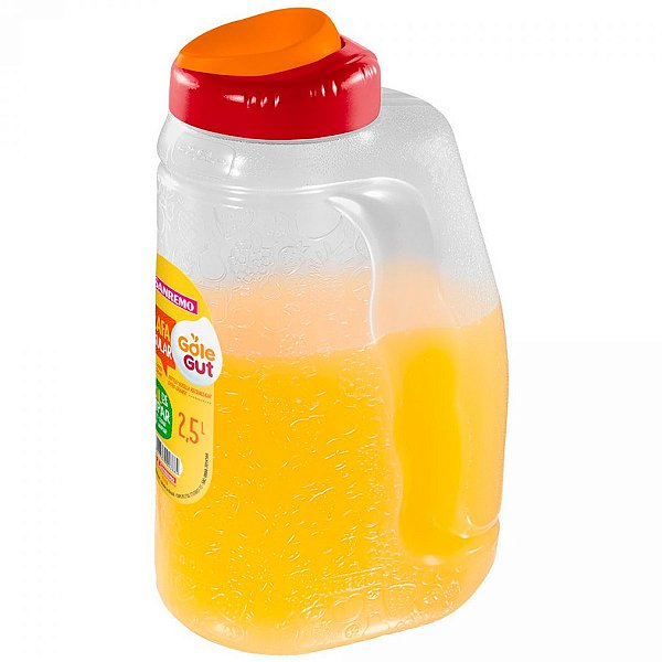 Jarra Plástica Sanremo 2,5 Lts Garrafa Água Suco Cabe Porta Geladeira