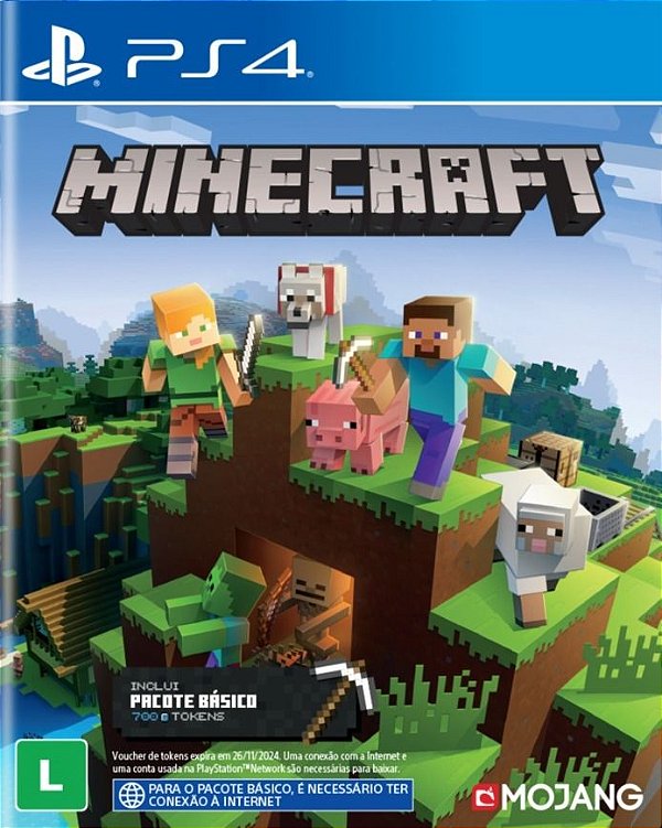 Minecraft Ps4 + 21 Figurinhas, Jogo de Videogame Ps4 Nunca Usado 90963684