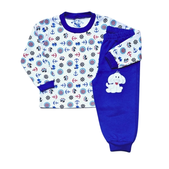 Conjunto de Moletinho Blusa e Calça Âncoras