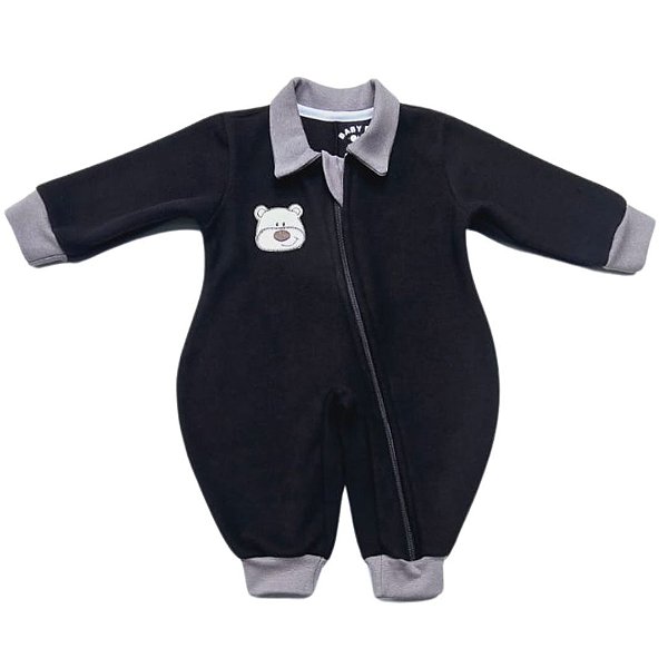 Macacão Soft Marrom Ursinho