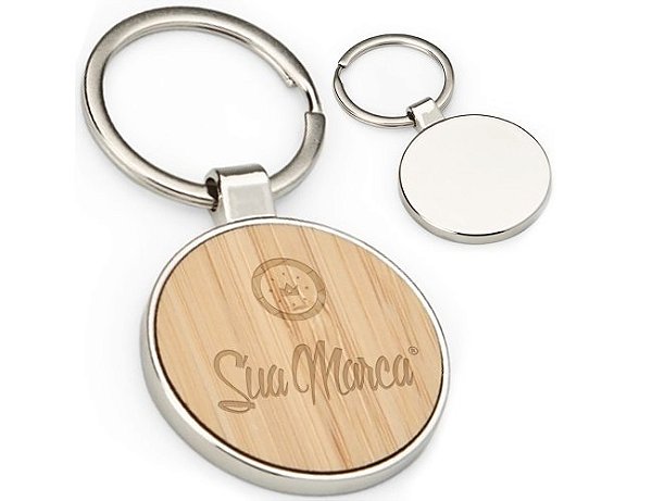 Chaveiro Metal Bambu Personalizado