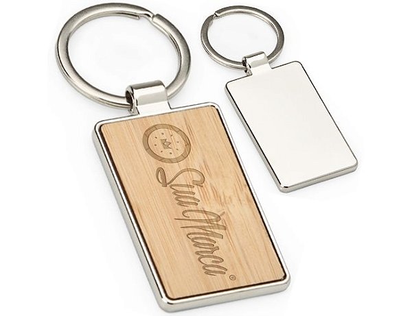 Chaveiro Metal Bambu Personalizado