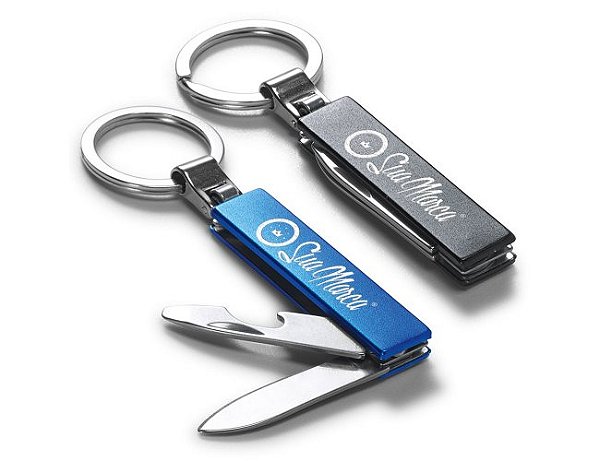 Chaveiro Canivete Personalizado Multifunções De Metal NATE