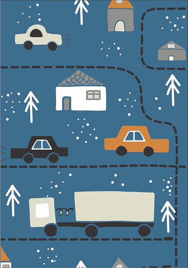 Quadro Infantil Cidade Inverno