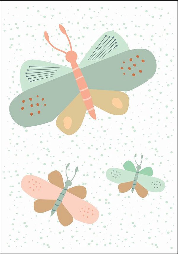 Quadro Infantil Borboletas
