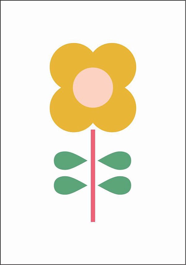 Quadro Infantil Flor do Campo