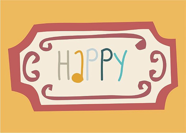 Quadro Infantil Happy