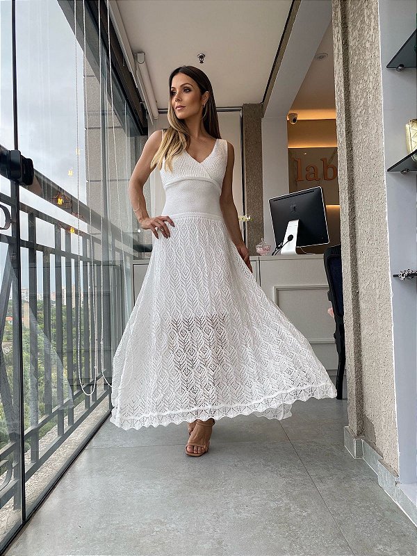 Vestido Longuete Hannah Branco