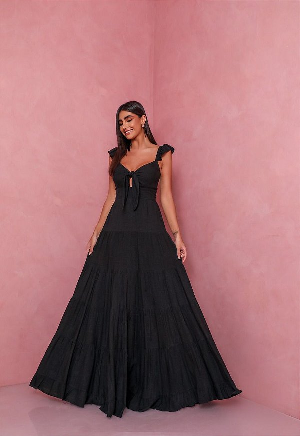 Vestido Longo Jolie Preto