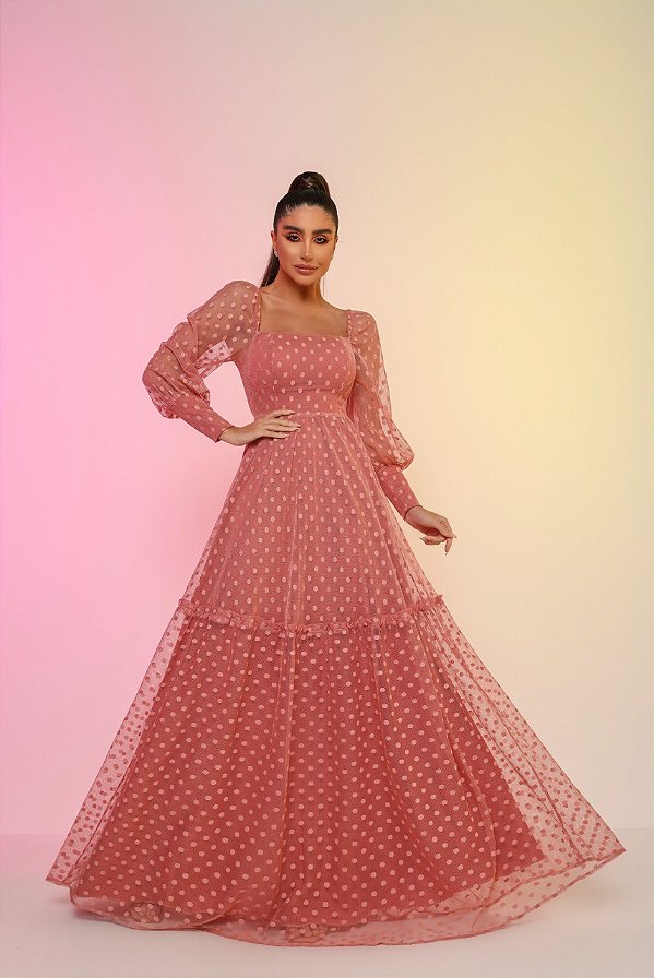 Vestido Longo Lucia Rose